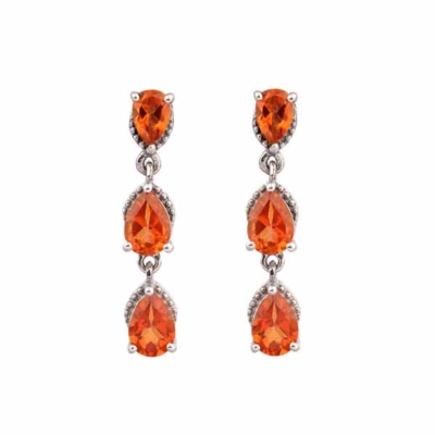 Honey Topaz Stud Earring