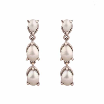 Pearl Silver Stud Earring