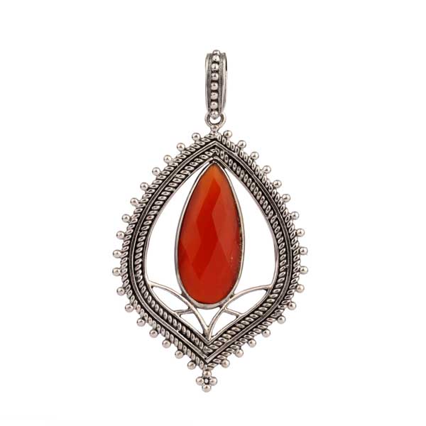 Carnelian Silver Pendant