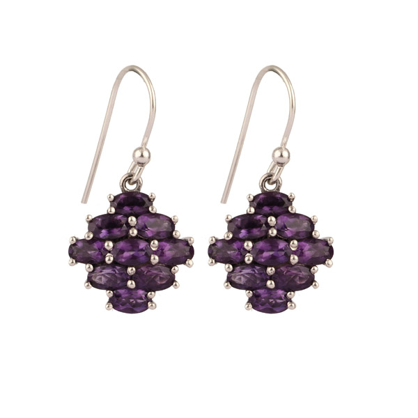 Amethyst 925 Silver Earring