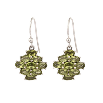 Peridot 925 Silver Earring