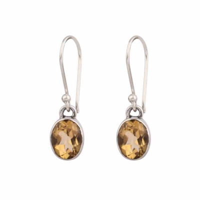 Citrine 925 Silver Earring