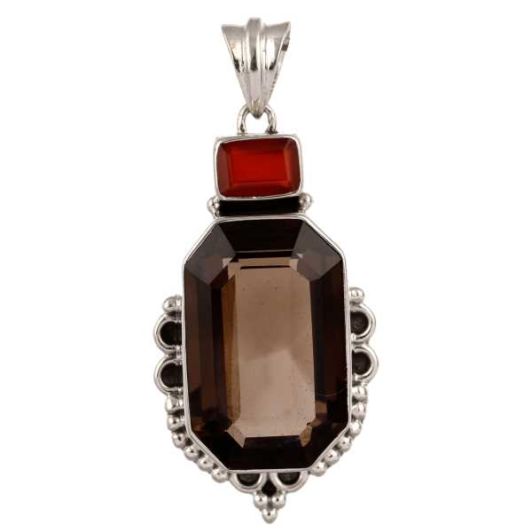 Smoky, Carnelian Pendant