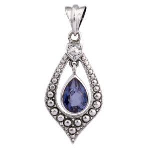 925 Silver Blue Quartz Pendant