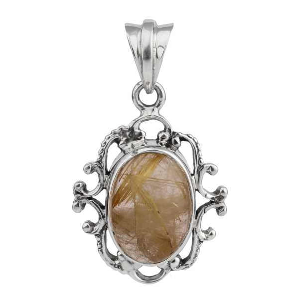 Golden Rutile Pendant