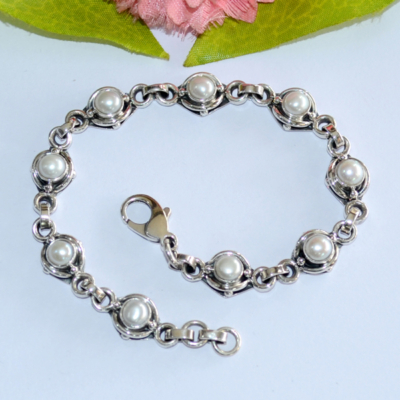 Pearl 925 Silver Bracelet Jewelry