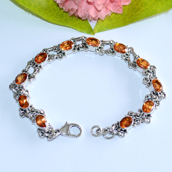 Honey Topaz Silver Bracelet Jewelry