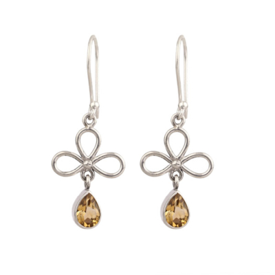 Citrine 925 Silver Earring