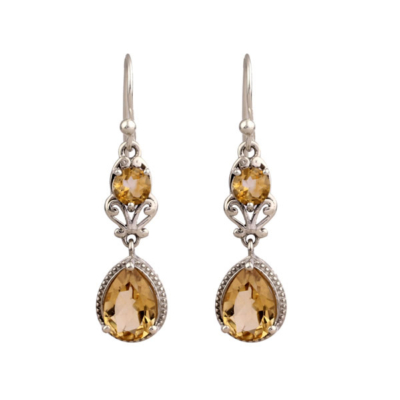 Citrine 925 Silver Earring