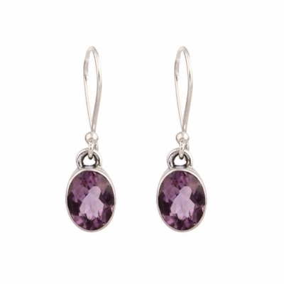 Amethyst 925 Silver Earring