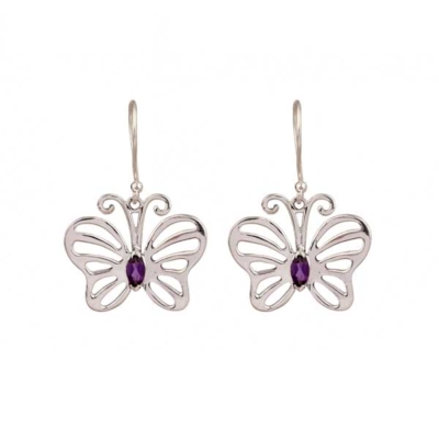 Amethyst 925 Silver Earring