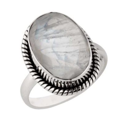 Moonstone 925 Silver Ring