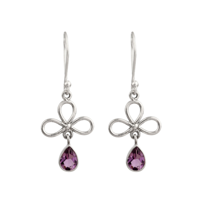 Amethyst 925 Silver Earring